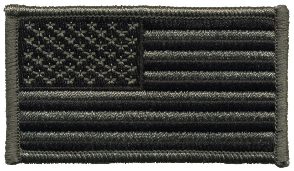 U.S. Flag Patch, Foliage/ACU, 3-1/4x1-13/16&#34;-HP