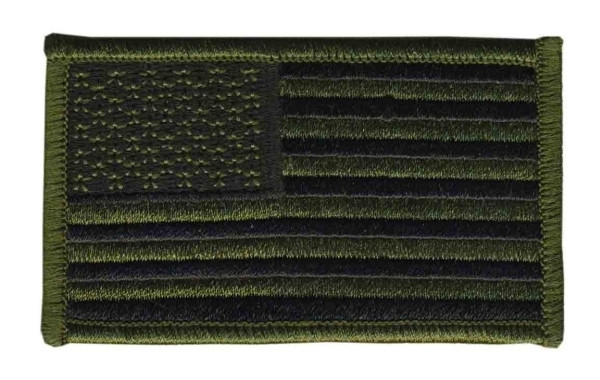 U.S. Flag Patch, Hook, Foliage/ACU, 3-1/4x1-13/16&#34;-Hero&#8216;s Pride