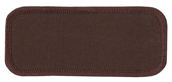 Name Blanks, Merrowed Bordered, Brown/Brown, 3.5x1.5&#34;-Hero&#8216;s Pride