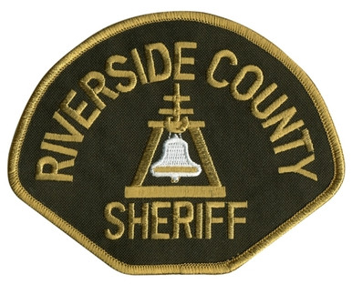 CA RIVERSIDE COUNTY SHERIFF Shoulder Patch, 4-5/8x3-5/8 - Hero's