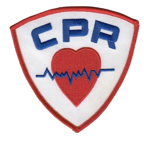 CPR Shoulder Patch, 3-3/4 x 3-5/8&#34;-Hero&#8216;s Pride