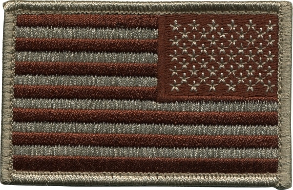 US Flag Patch Desert