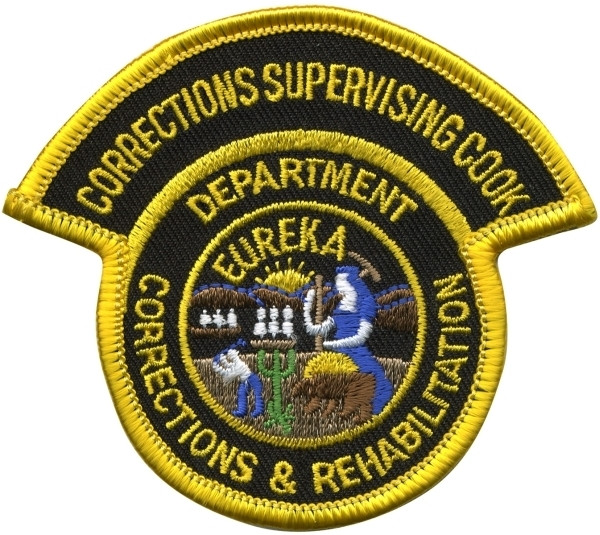 CA DEPT OF CORRECTIONS & REHABILITATION SUPERVISING COOK Shoulder Patch-