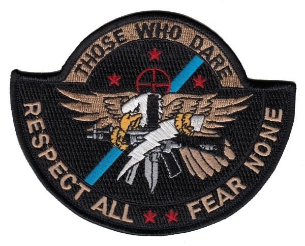 THOSE WHO DARE Shoulder Patch, Full Color, 5x4&#34;-HP