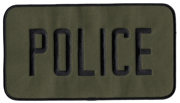 Hero's Pride POLICE BACK PATCH (EMBROIDERED) – Tactical Wear