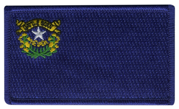 Nevada State Flag Patch, 3-3/8x2-Hero&#8216;s Pride