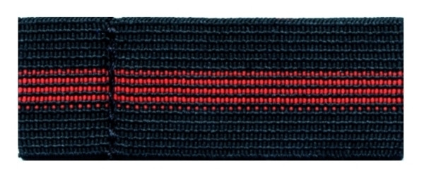 Badge Mourning Bands, Red Line, 3/4&#34;, 10 Pk-