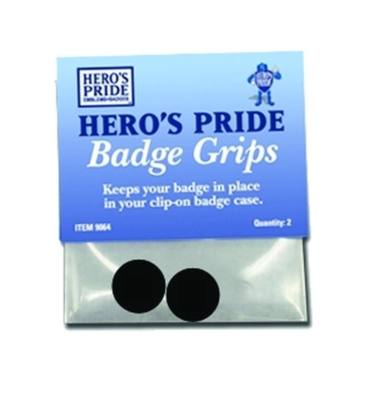 Badge Grips, Set of 2, Black-Hero&#8216;s Pride