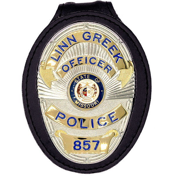 Buy Deluxe Recessed Cutout Teardrop Badge Holder Hero's Pride Online