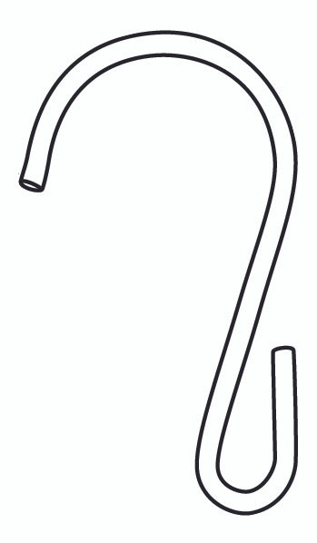 S-Hook Standard - loose piece  - 100 / pack