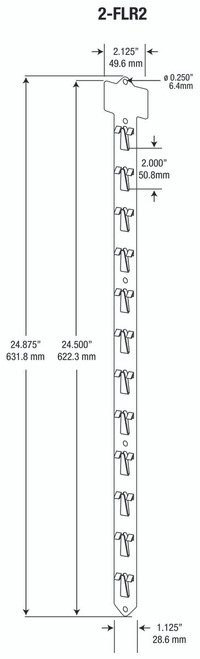 2-FLR2 - Loose Piece Display Strip - 100 / pack