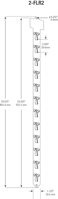 2-FLR2 - Loose Piece Display Strip - 100 / pack