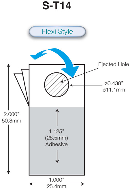 S-T14 FlexiTab Stax -10 / pad - 1,000 / pack