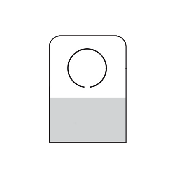 C-64 Round Hole Hang Tab - 36 / sheet - 500 / pack - Small Quantity