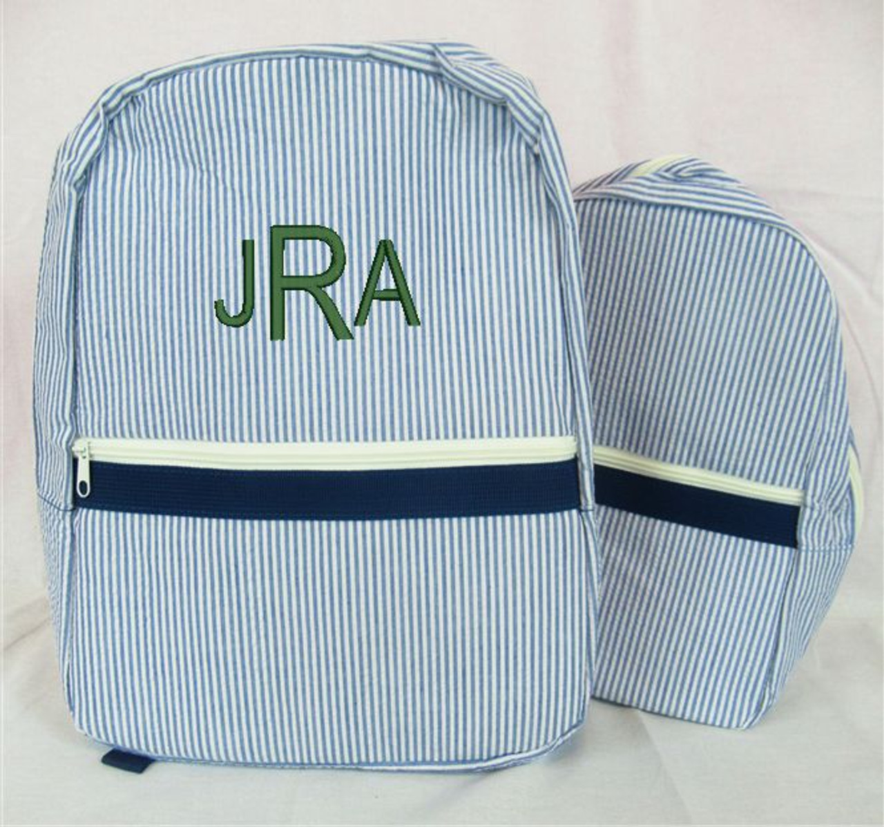 Small Seersucker Children's Backpack – The Monogrammed Home