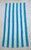 Beach Towel Turquoise Stripe open