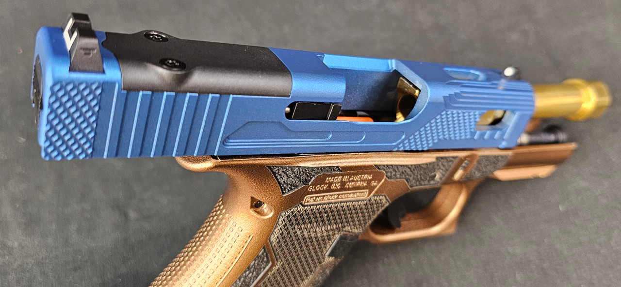 Glock 43X MOS — Shark Coast Tactical Blue Hush