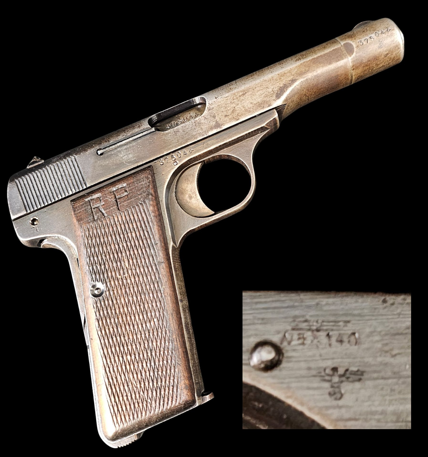 FN Browning Model 1922 .32 ACP NaziOccupied WWII Pistol Waffenamt