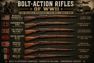 Bolt-Action Rifles of WWII: The Workhorses of the Battlefield