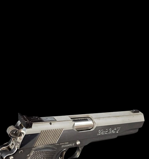 Colt Gold Cup. 45ACP High Polish - Action