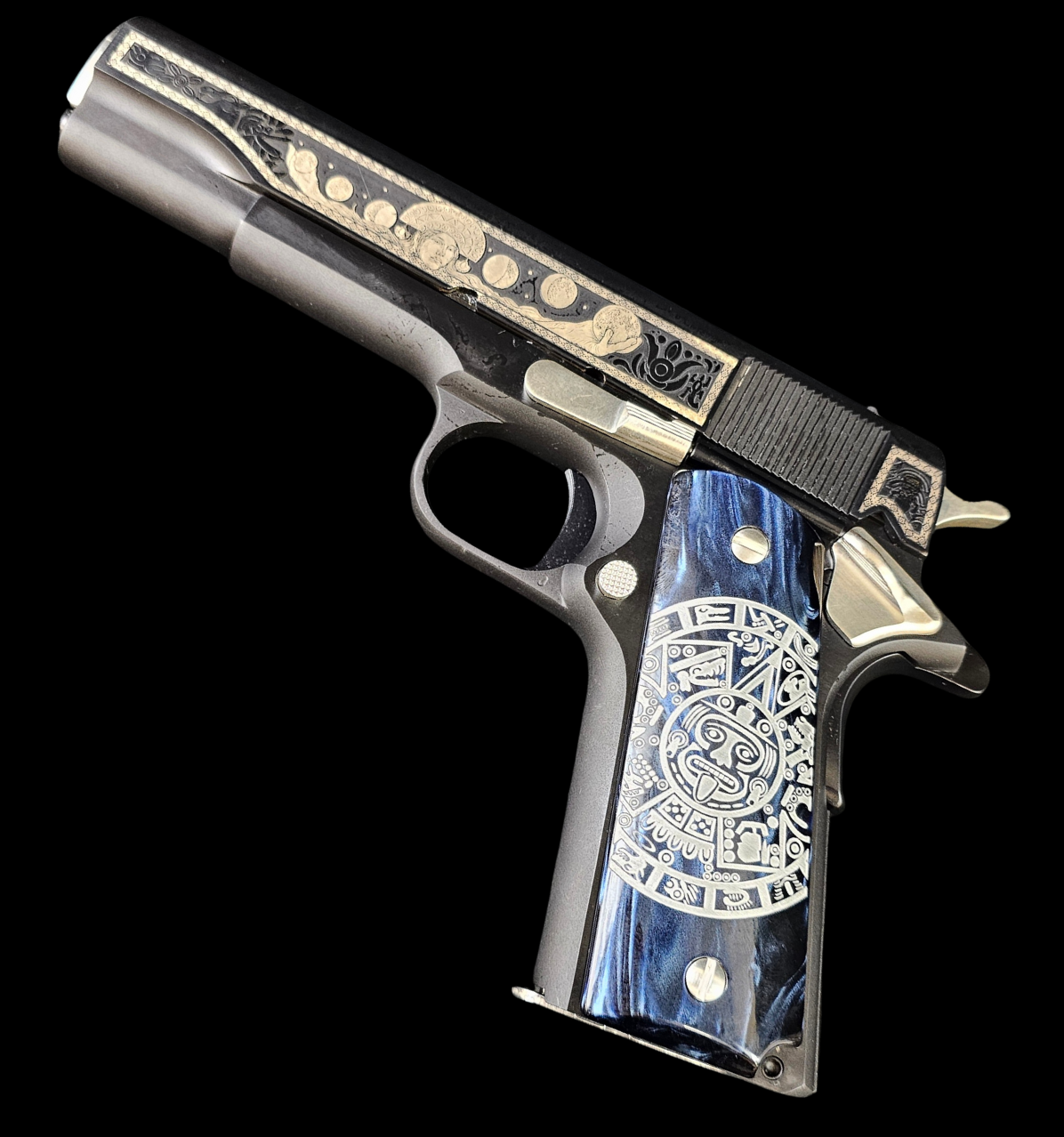 Colt Government 1911 .38 Super Mama Quilla Moon Goddess