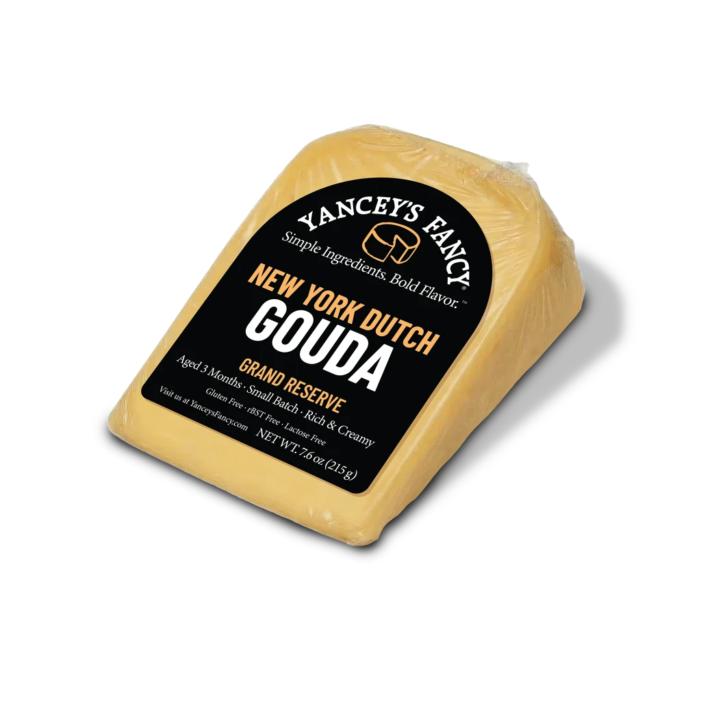 Yancey’s Fancy Gouda 7.6 ounce Cheese wedge.