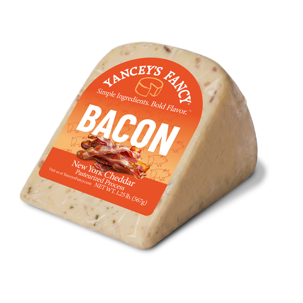Yancey's Fancy Bacon Cheddar Cheese wedge 1.25 lb