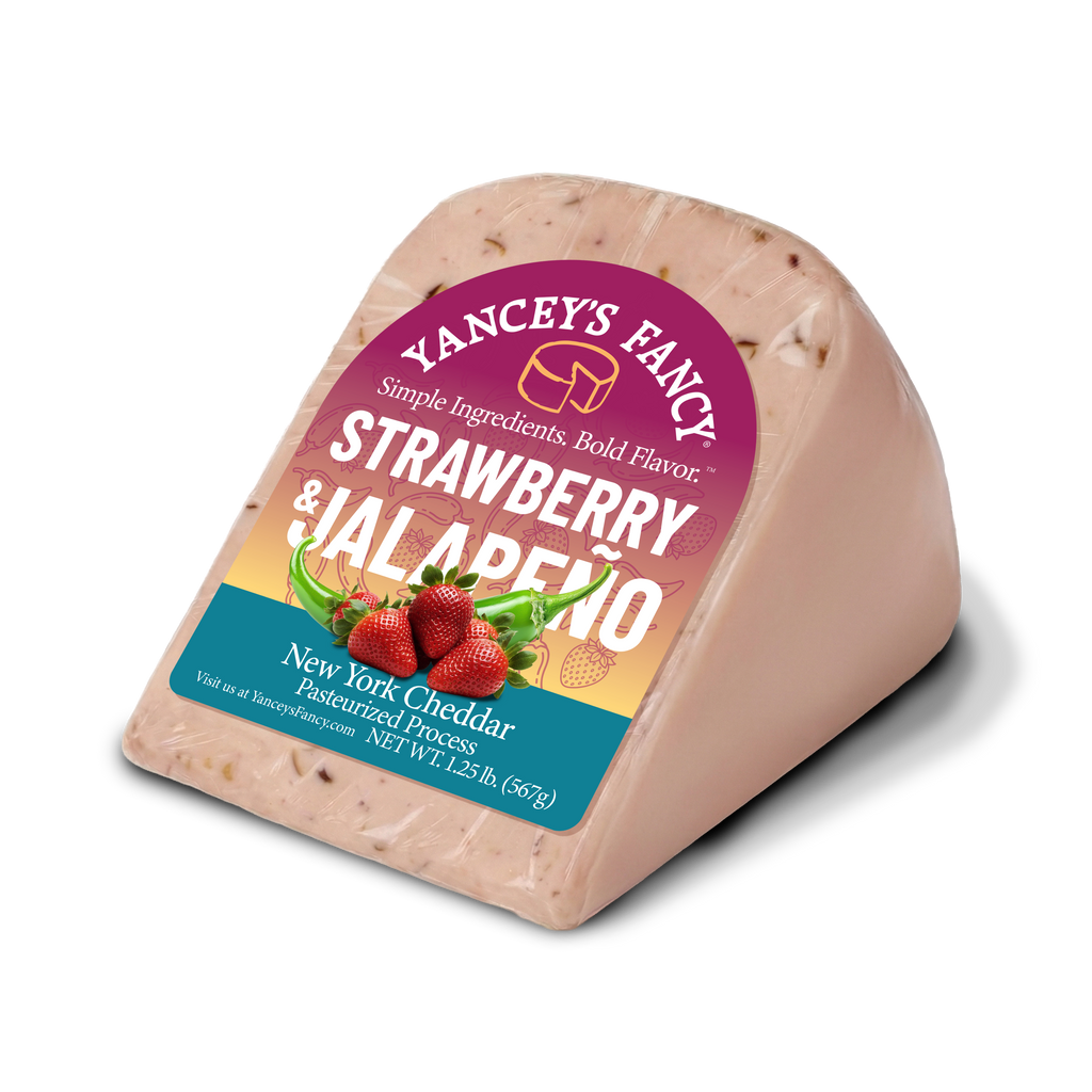 Yancey's Fancy Strawberry & Jalapeno Cheese.