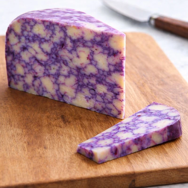 Yancey's Fancy Ube Gouda Cheese.