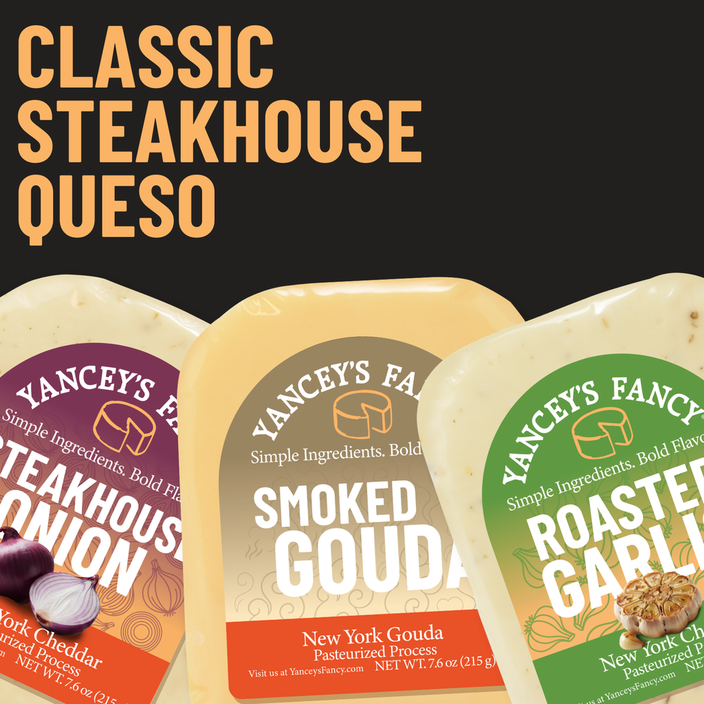 Yancey's Fancy Classic Steakhouse Gourmet Queso Recipe Cheese Kit.