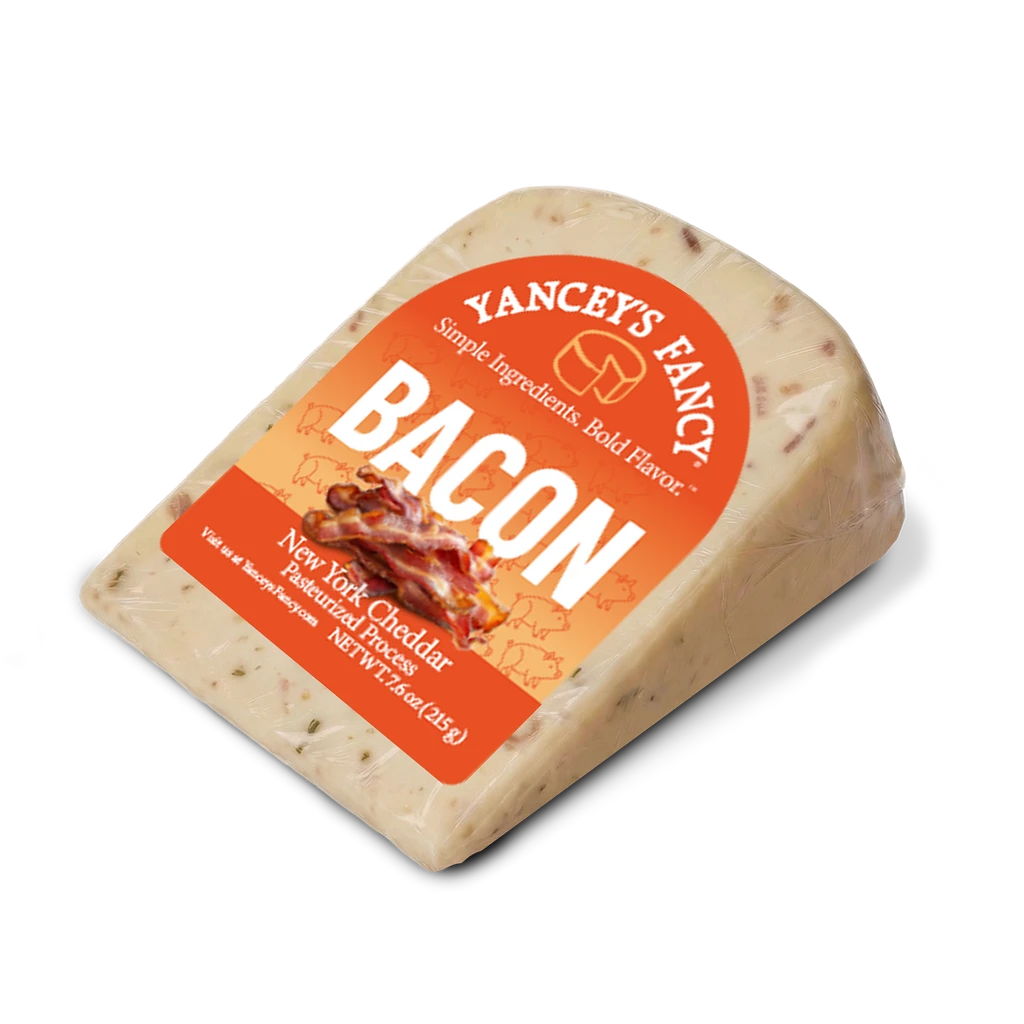 Yancey's Fancy Bacon Cheddar Cheese.