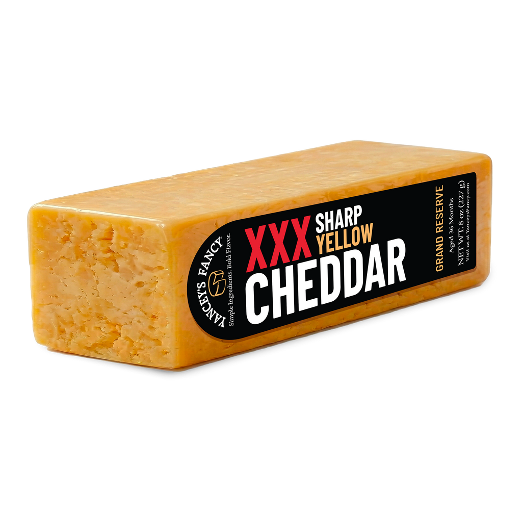 Yancey's Fancy XXX Sharp Yellow Cheddar Cheese.