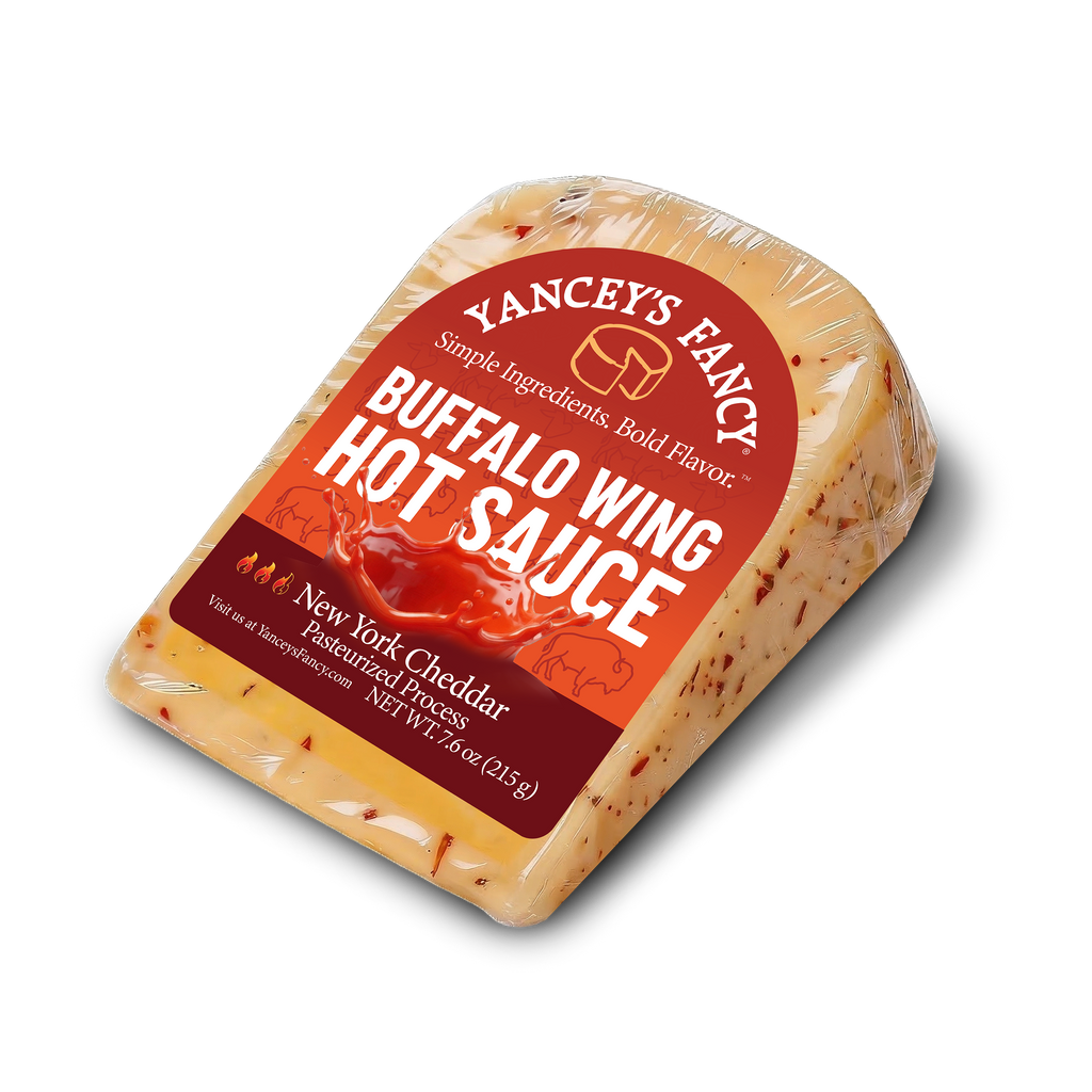 Yancey's Fancy Buffalo Wing Hot Sauce Cheese.