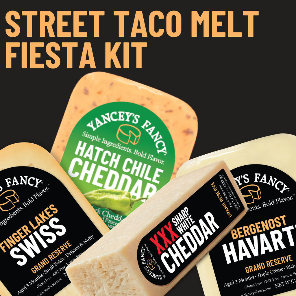 Yancey's Fancy Street Taco & Melt Hybrid Fiesta Recipe Cheese Bundle.