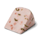 Unpackaged wedge of Yancey's Fancy Strawberry & Jalapeno Cheese.