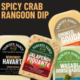 Yancey's Fancy Spicy Crab Rangoon Dip & Graze Recipe Cheese Bundle.