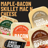 Yancey's Fancy Maple-Bacon Skillet Breakfast Mac & Cheese recipe cheese bundle.