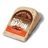 Yancey's Fancy Maple & Bacon Cheddar Cheese 7.6 ounce wedge.