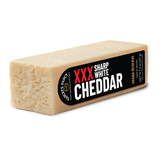 Yancey's Fancy XXX Sharp White Cheddar Cheese 8 ounce wedge.