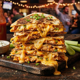 Yancey's Fancy Buffalo Chicken Quesadilla.