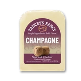 Yancey's Fancy Champagne Cheddar 7.6 ounce wedge in packaging.