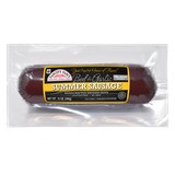 Yancey's Fancy Beef & Garlic Summer Sausage 12 ounce in packaging.