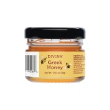 Mini jar of Divina Greek honey, the sweet pairing included in the Grand Crate gift box.