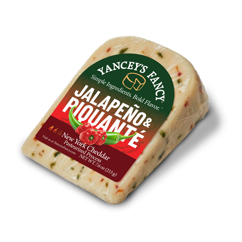 Yancey's Fancy Jalapeno & Piquante Cheddar Cheese.