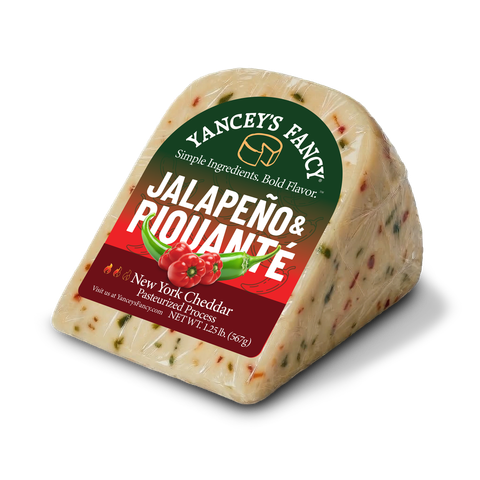 Yancey's Fancy Jalapeno & Piquante Cheddar Cheese.
