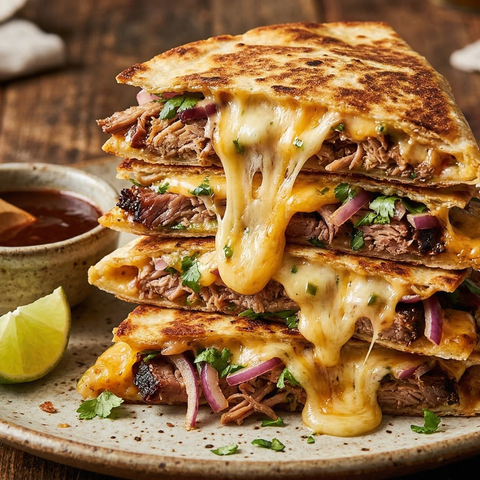 Yancey's Fancy Sweet-Heat BBQ Quesadilla.