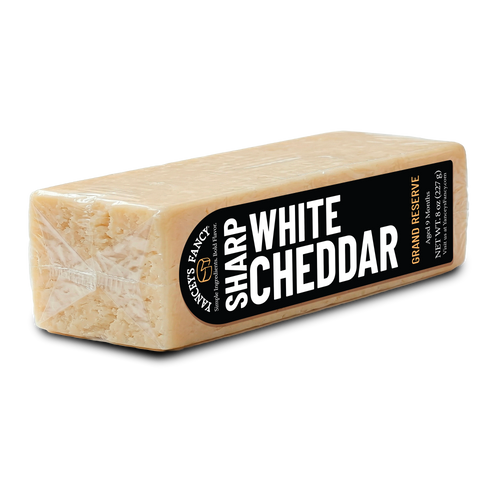 Yancey's Fancy Sharp White Cheddar Cheese.