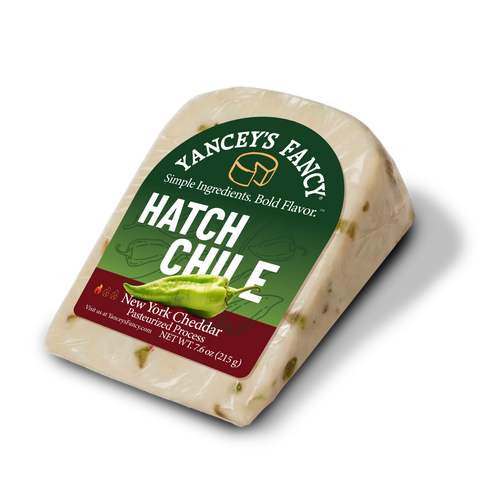 Yancey's Fancy Hatch Chile Cheddar Cheese.