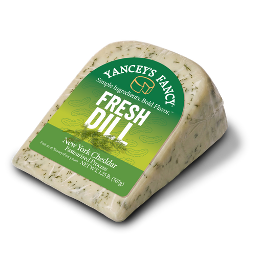 Yancey’s Fancy Fresh Killer Dill Cheddar Cheese.