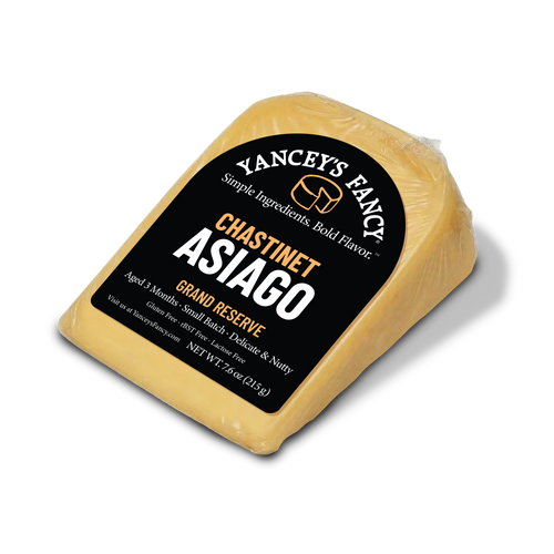 Yancey's Fancy Chastinet Asiago Cheese.